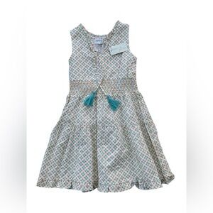 Poppet & Fox NWT Size 7 Tassel Minimalist Boho Geometric Print Sleeveless Dress